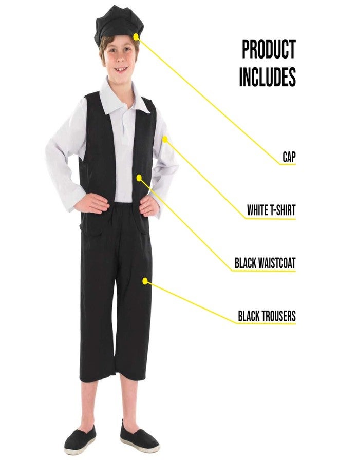 fun shack Victorian Boy Costume, Kids Historical Outfit, Boys Period Attire, Victorian Style Dress-Up, Medium, Large - Image 4